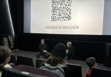 MOLDOX FILM FESTIVAL / Botschaft Chisinau Das Bild zeigt die Diskussion mit Pavel Cuzuioc im Anschluss an den Film.