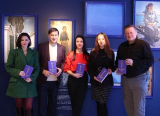 Buchpräsentation „Art against Artillery“/ OeAD-Kooperationsbüro Lemberg, Ukraine Office Austria Das Bild zeigt die TeilnehmerInnen der Buchpräsentation.