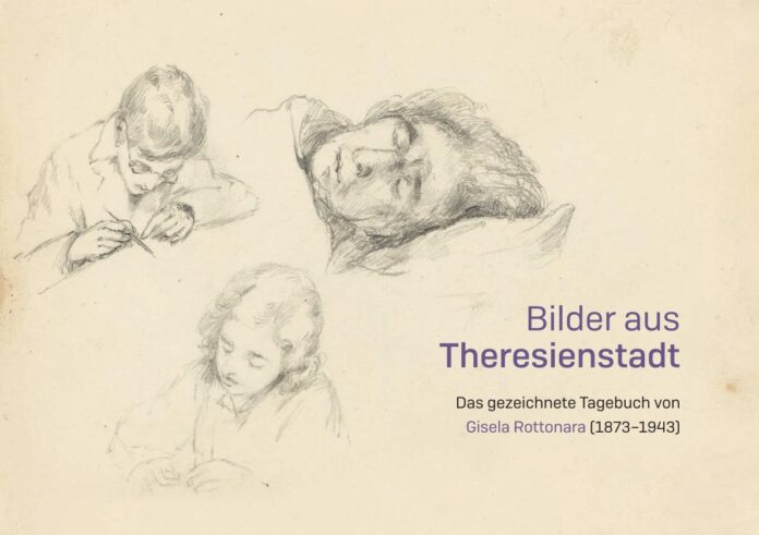 Das Bild zeigt Zeichnungen von einer älteren schlafenden Frau, einem zeichnenden Jungen mit Brille und ein Mädchen