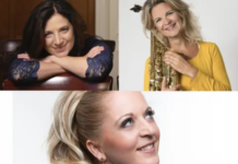 Liebeslieder im Spiegel der Zeit / Kulturforum Mailand Drei Fotos der Musikerinnen sind dargestellt