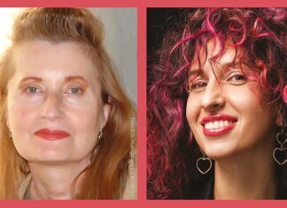 Elfriede Jelinek Jahr / Kulturforum Warschau Das Bild zeigt Elfriede Jelinek und Sylwia Chutnik