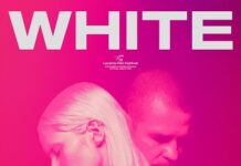 White Snail / Kulturforum Prag Das Bild zeigt ein pinkes Poster zum Film White Snail.