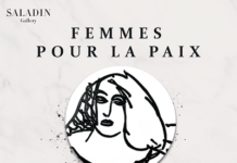 Ausstellung / Botschaft Tunis Das Bild zeigt einen abstrakten Frauenkopf in einem Kreis.