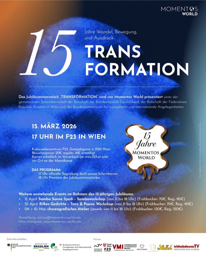 Das Bild zeigt das Plakat zur Veranstaltung. Es ist blau mit weisser Schrift.