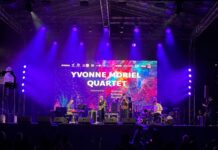 Konzert Yvonne Moriel / Botschaft Bangkok Das Bild zeigt die NASOM Gruppe „Yvonne Moriel“ bei ihrem Auftritt bei der International Jazz Conference Thailand 2026.