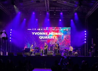 Konzert Yvonne Moriel / Botschaft Bangkok Das Bild zeigt die NASOM Gruppe „Yvonne Moriel“ bei ihrem Auftritt bei der International Jazz Conference Thailand 2026.