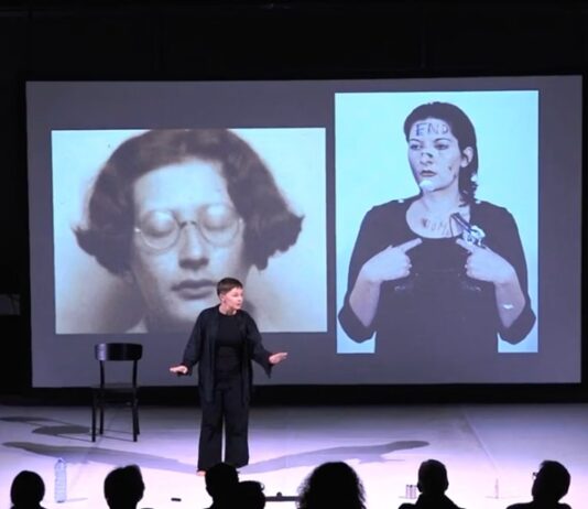 Artists Solidarity Program Europe / Digitale Plattform Im Bild sieht man die Uraufführung von „Connection“ am Wiener Schauspielhaus am 11. November 2024. Das Stück ist einer der belarussischen Oppositonsführerinnen gewidmet.