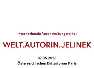 „Jelinek-Tag“ Paris: Geschlecht & Demokratie / Kulturforum Paris Das Bild zeigt den Text zur Veranstaltung.