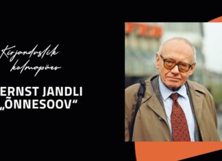 Ernst Jandl auf Estnisch / Botschaft Tallinn Das Bild zeigt ein Werbeplakat der Buchpräsentation.