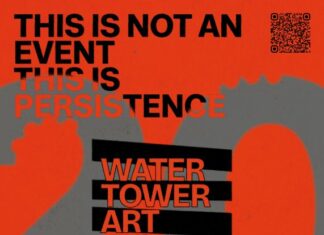 WATER TOWER ART FEST 2026 / Kulturforum Sofia Das Bild zeigt das Plakat zum WATER TOWER ART FEST 2026