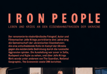 IRON PEOPLE / Ukraine Office Austria, Sektion V Das Foto zeigt die Einladung zur Ausstellungseröffnung.