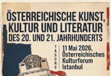 Kultursymposium/ Kulturforum Istanbul Plakat des Symposiums