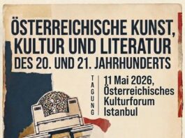 Kultursymposium/ Kulturforum Istanbul Plakat des Symposiums