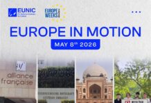 Europatag / Kulturforum New Delhi Das Bild zeigt das Veranstaltungsplakat