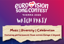 Eurovision Song Contest / Kulturforum New Delhi Das Bild zeigt das Einladungsplakat zur Veranstaltung