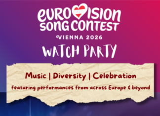 Eurovision Song Contest / Kulturforum New Delhi Das Bild zeigt das Einladungsplakat zur Veranstaltung