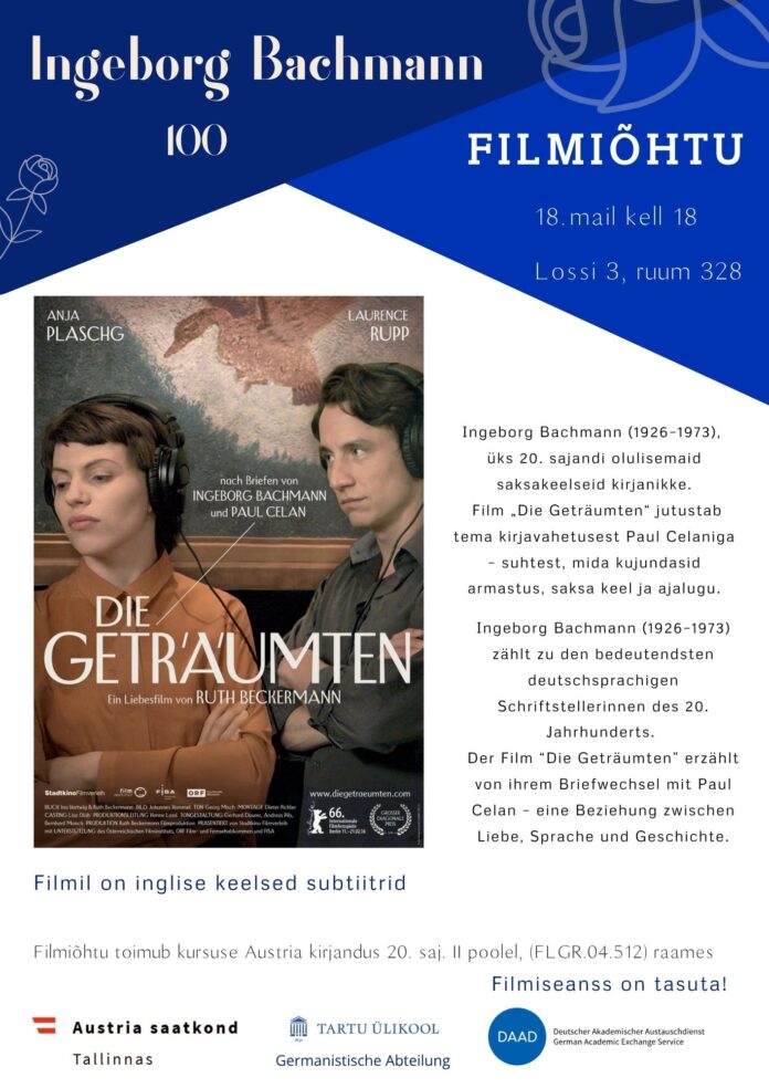 Das Bild zeigt ein Werbeplakat des Filmabends.