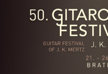 Konzert „Carlo Domeniconi“ / Kulturforum Bratislava Plakat des J. K. Mertz-Gitarrenfestivals