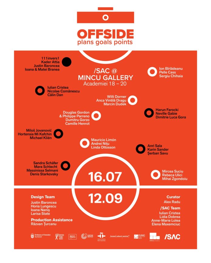 Ausstellungsplakat von „Offside / Ofsaid