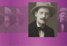James Joyce & Austria / Kulturforum Warschau Ankündigungsplakat des James Joyce Symposiums durch das Kulturforum Warschau.