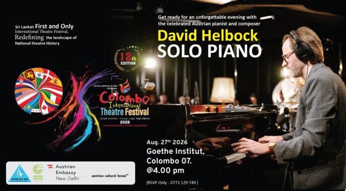 Das Bild zeigt die Einladung zum Konzert in Colombo.