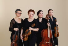 Wien trifft Skandinavien / Botschaft Stockholm Das Bild zeigt die Musikerinnen des Lombardini Quartett