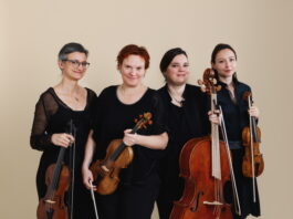 Wien trifft Skandinavien / ÖB Stockholm Das Bild zeigt die Musikerinnen des Lombardini Quartett