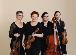 Wien trifft Skandinavien / Botschaft Stockholm Das Bild zeigt die Musikerinnen des Lombardini Quartett