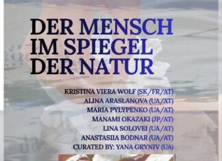 Mensch im Spiegel der Natur / Ukraine Office Austria, Kooperationsbüro Lemberg Das Bild zeigt das Plakat zur Ausstellung „Der Mensch im Spiegel der Natur“.