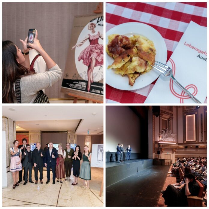 Foto: Österreichische Botschaft Singapur / Julia Henningsen Das Bild zeigt eine Collage mit Szenen des ersten österreichischen Filmfestivals in Singapur.