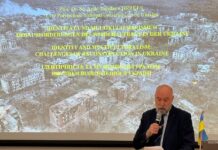 Baukultur im Wiederaufbau / Ukraine Office Austria, Kooperationsbüro Lemberg Das Bild zeigt Ihor Zhaloba während des Workshops.